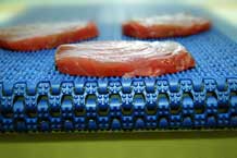 Conveyor belts for meat packing